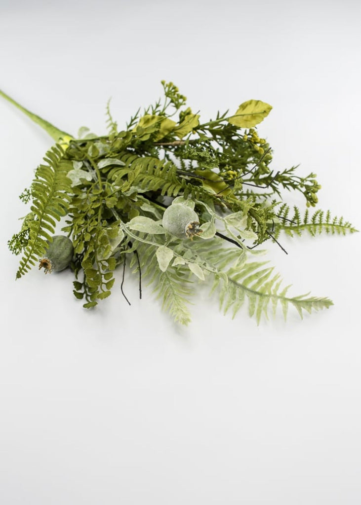 Artificial mixed greenery with pods bush Greenery Market