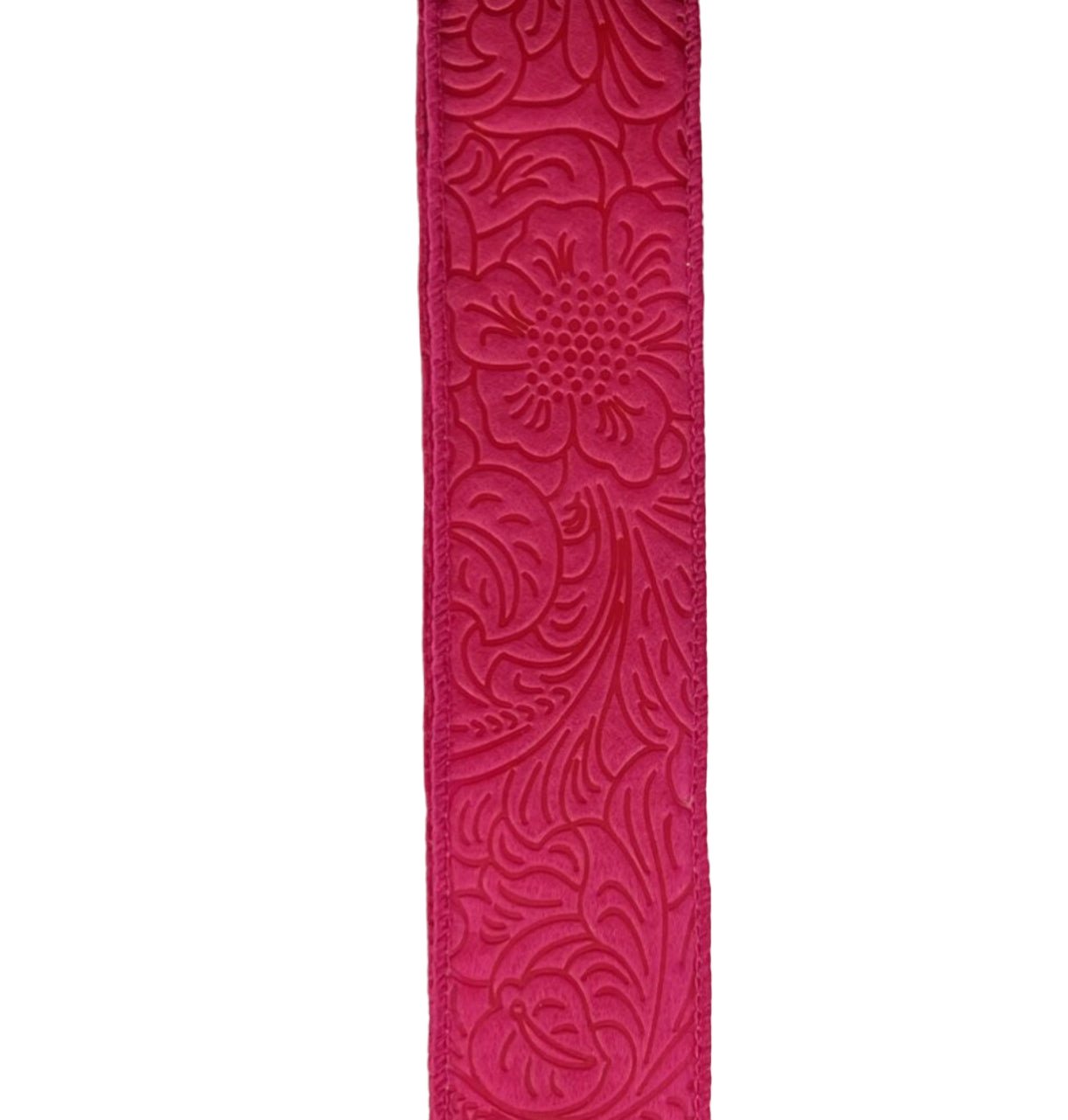 Beauty pink embossed 1.5” wired ribbon - Greenery MarketWired ribbon42466-09-28