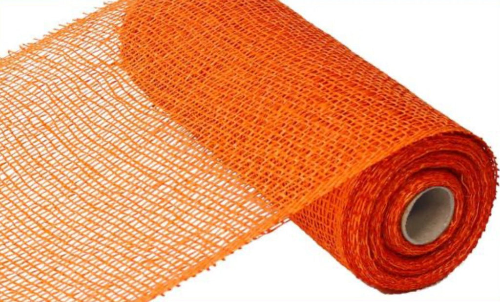 deco mesh 10” orange poly burlap Greenery Market