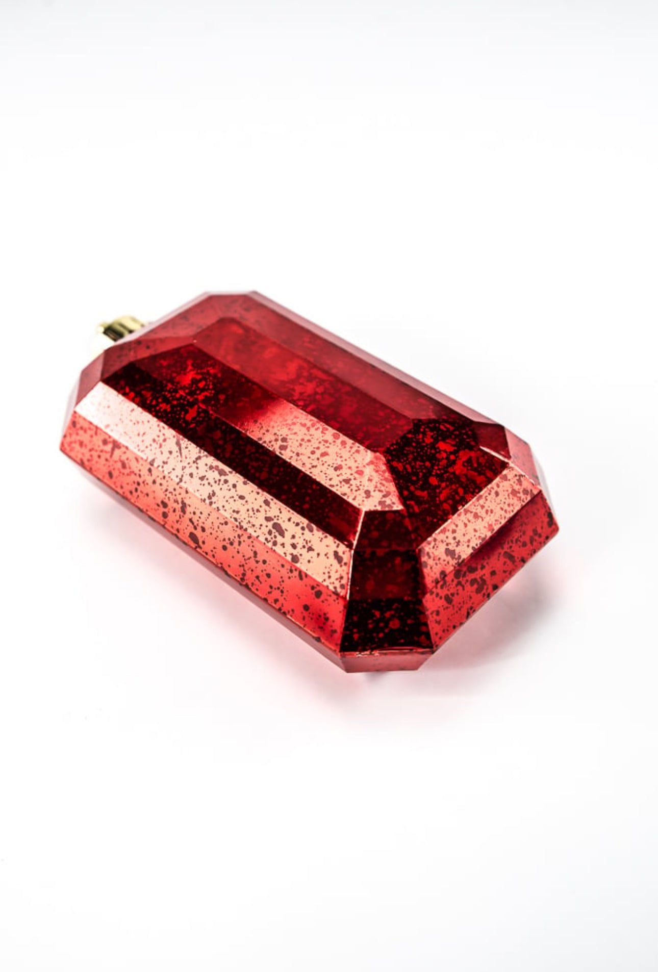 Gems ornament - antique mercury look - red - Greenery Market