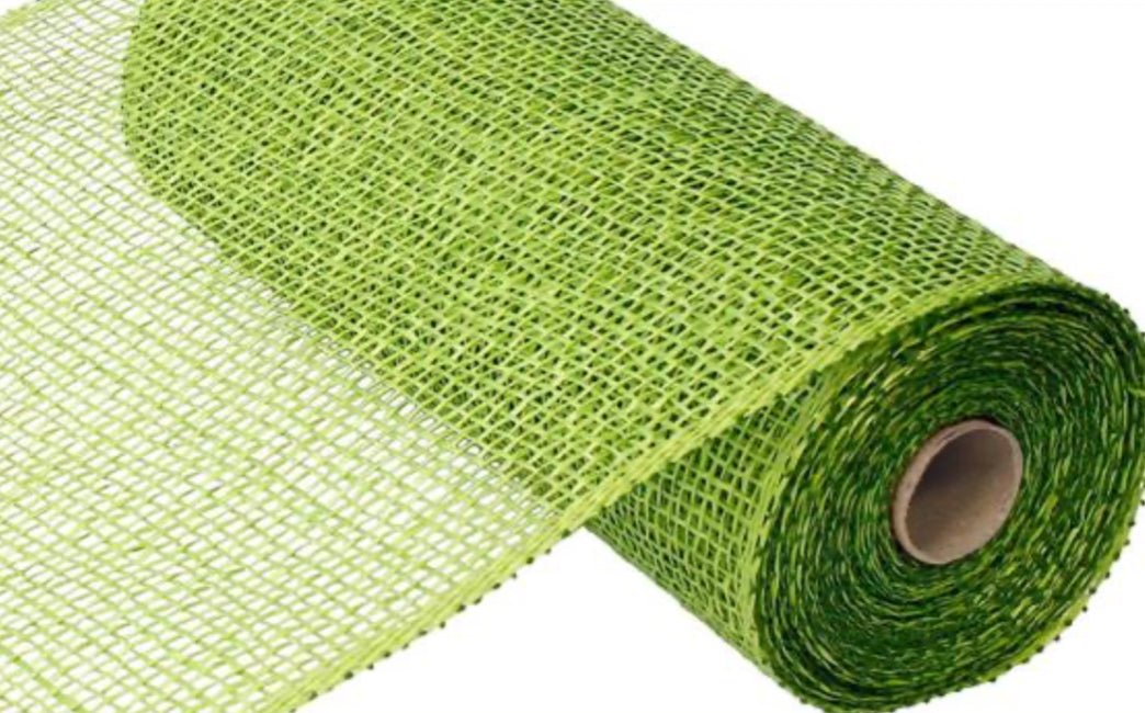 Green deco mesh 10” poly burlap - Greenery MarketDeco meshRP810033