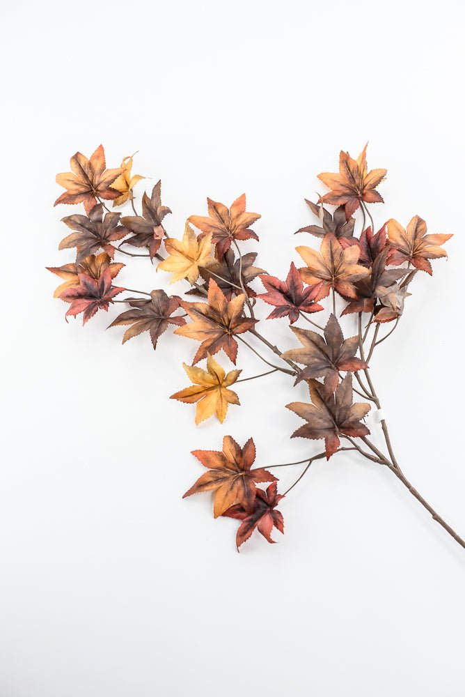 Japanese maple leaf spray - Rust Brown - Greenery Market