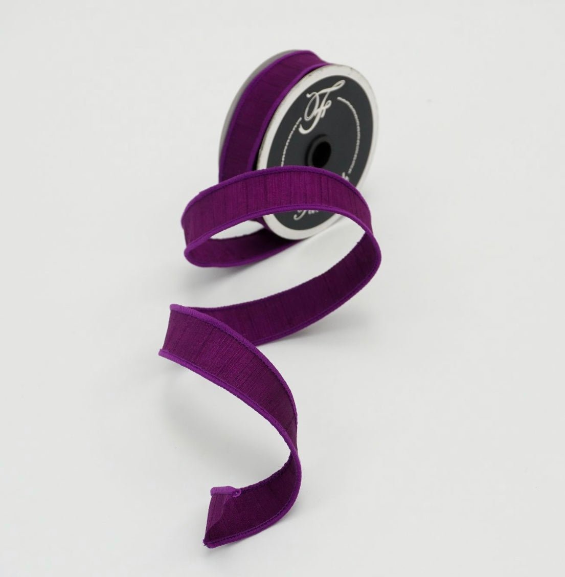 Magenta Purple shabby silk 1” farrisilk wired ribbon - Greenery MarketRibbons & TrimRK114-27