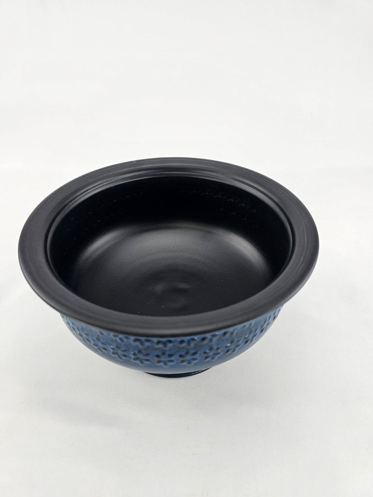 Metal compote container for floral designs blue Greenery Market