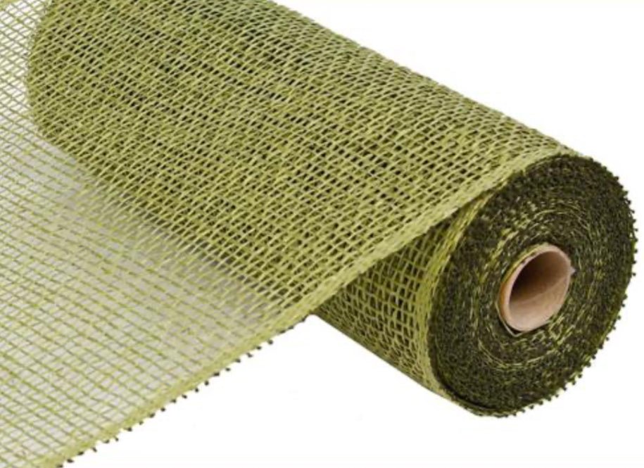 Moss Green deco mesh 10” poly burlap - Greenery MarketDeco meshRp810089