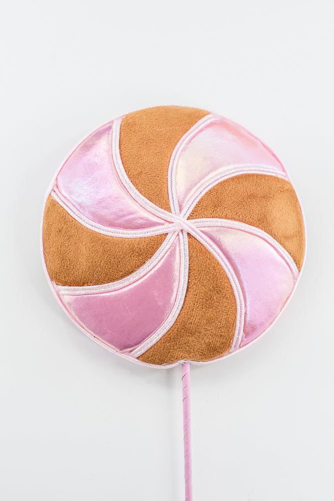 Pink and Brown Gingerbread Lollipop Spray - Greenery Market