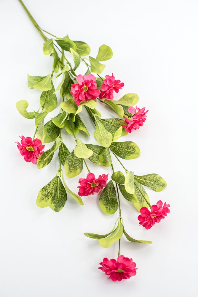 Pink Button Zinnia Spray - Greenery Market