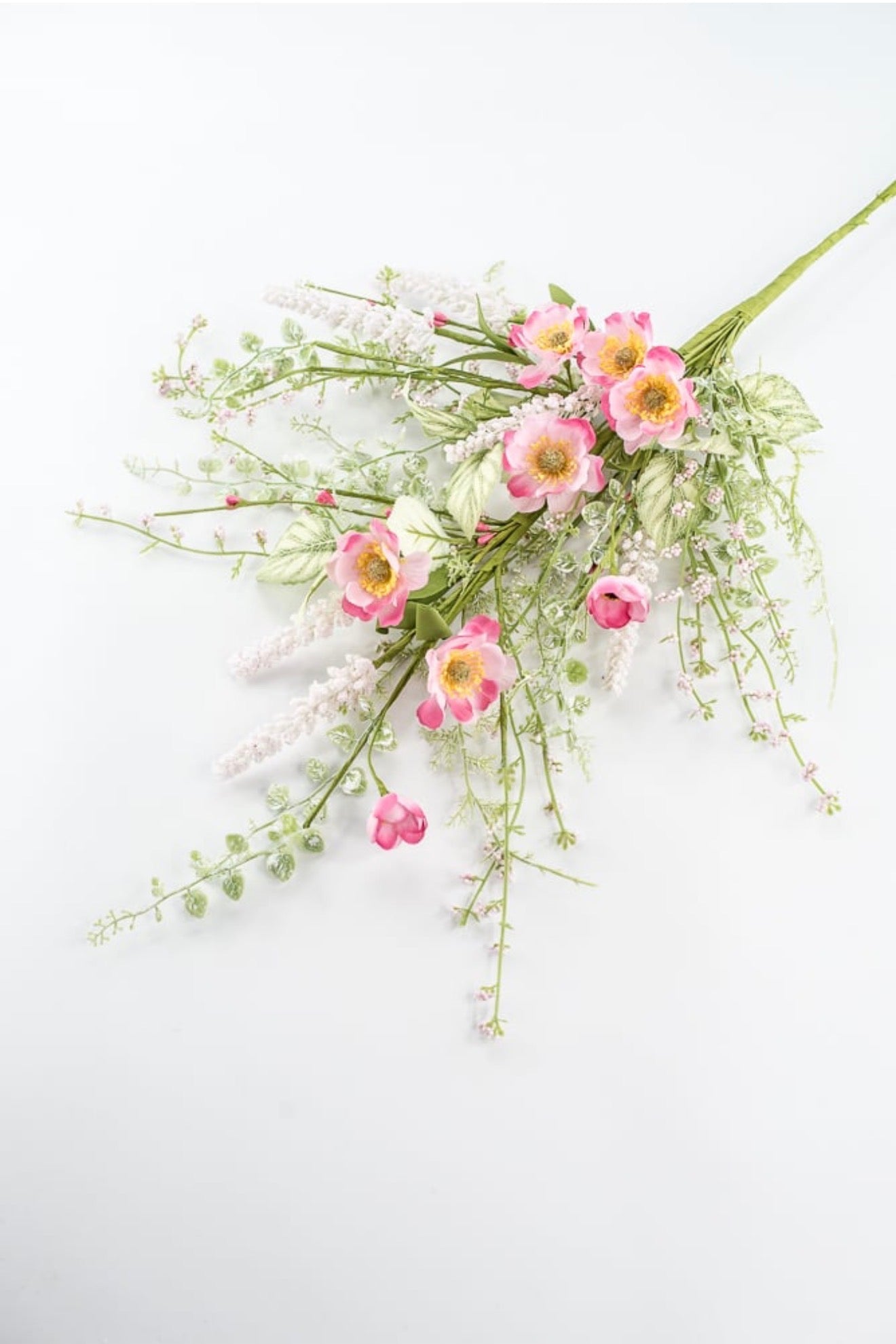 Pink Mixed Meadow Flowers Spray - 30.5