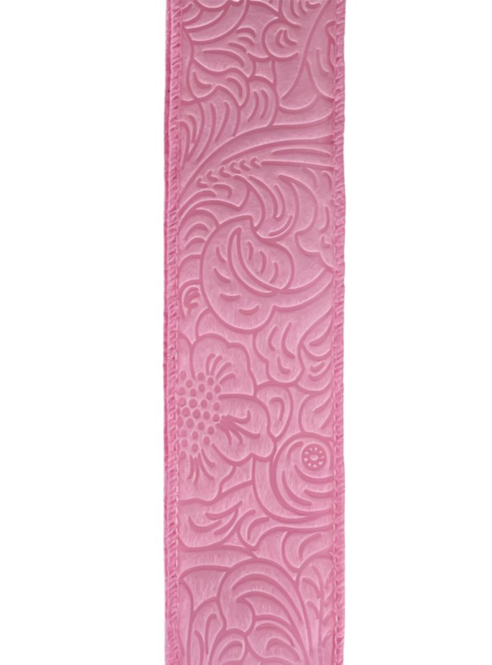 pink solid embossed 1.5” wired ribbon - Greenery MarketWired ribbon42466-09-03
