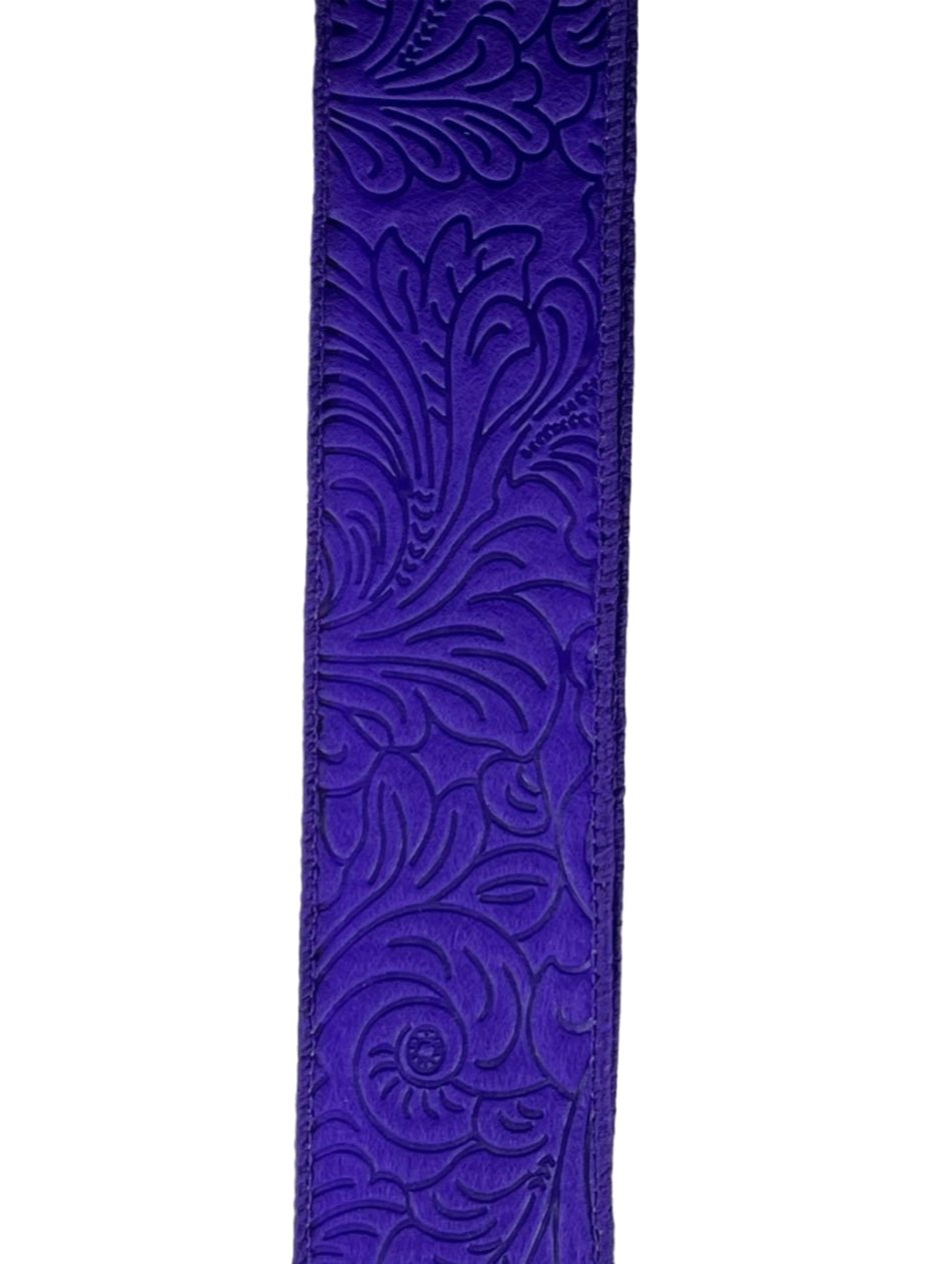 Purple solid embossed 1.5” wired ribbon - Greenery MarketWired ribbon42466-09-11