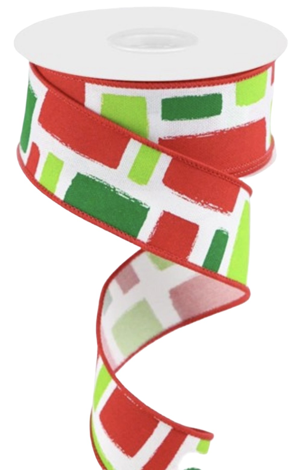 Red and green Multi stripe wired ribbon 1.5” - Greenery MarketWired ribbonrgc128127