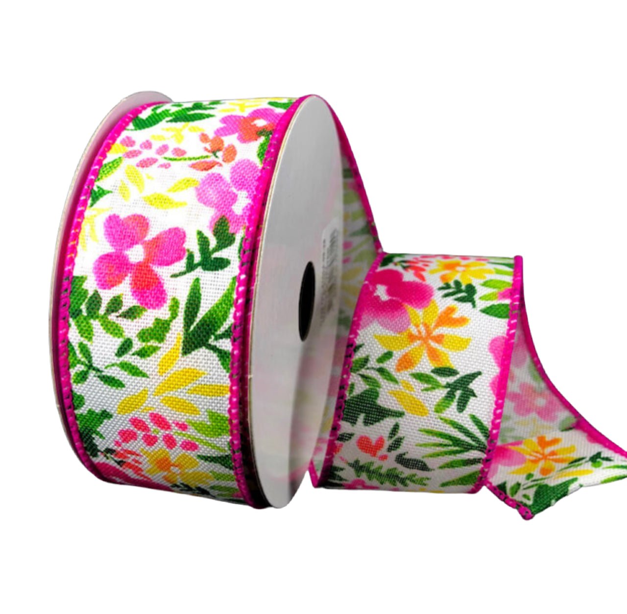 Watercolor flowers wired ribbon 1.5” - Greenery MarketWired ribbon41004-09-28