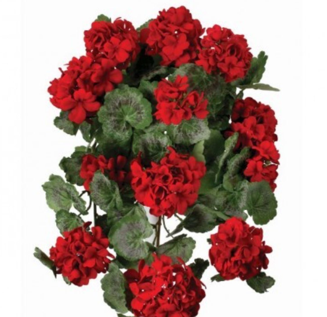 Artificial, hanging Red Geranium, large bush - Greenery Marketartificial flowersMTF21533 RED
