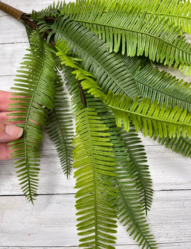 Artificial, natural touch, UV resistant, fern bush Greenery Market