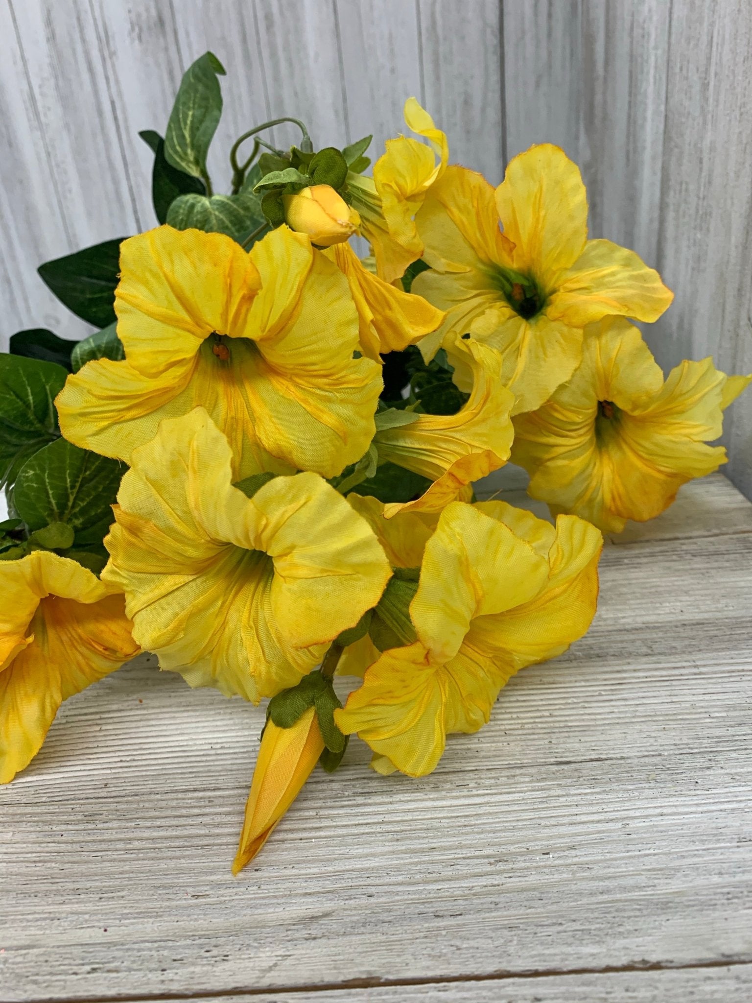 Artificial yellow morning glory / artificial petunias flowers, - Greenery Marketartificial flowers25804