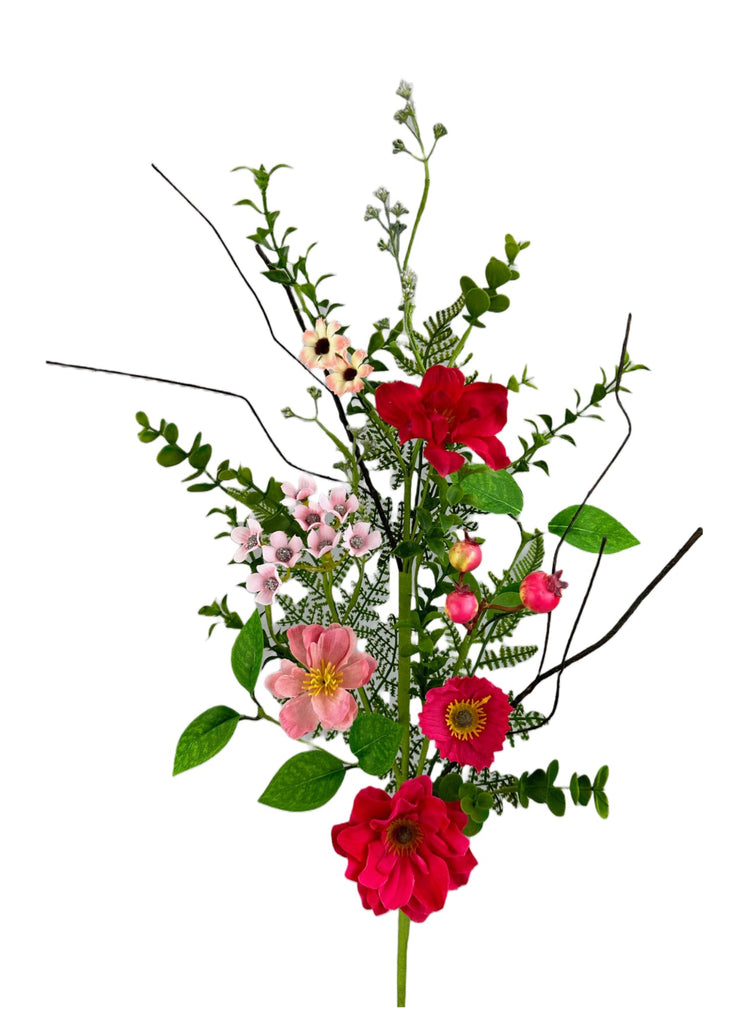 Beauty pink mixed poppy spray Greenery Market