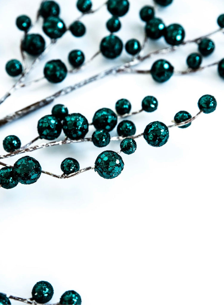 Emerald green berries spray Greenery Market