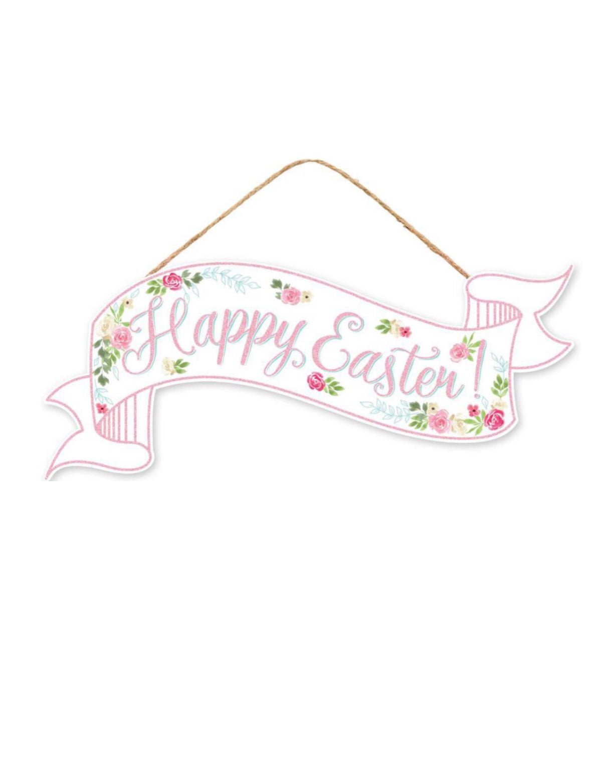 Happy easyer banner sign - Greenery Marketsigns for wreathsAP8865