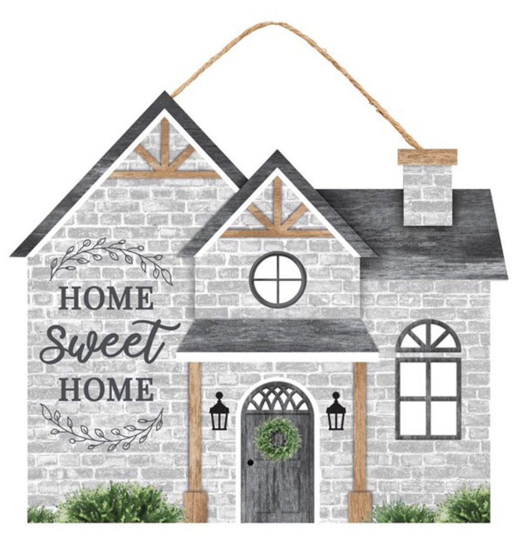 Home sweet home house sign - Greenery Marketsigns for wreathsAP7086