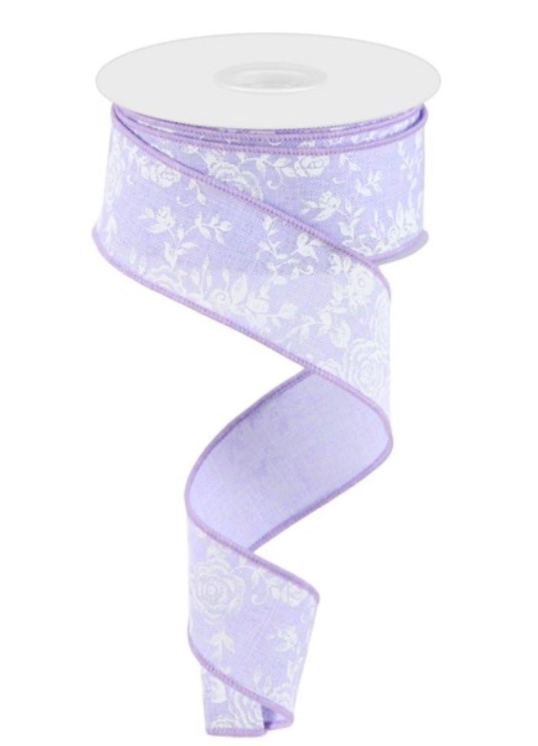 Lavender roses wired ribbon, 1.5” - Greenery Marketwired ribbonRGC186013