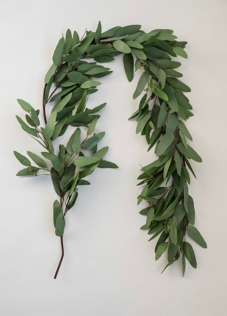 Mini Leaf Wired Ribbon Garland