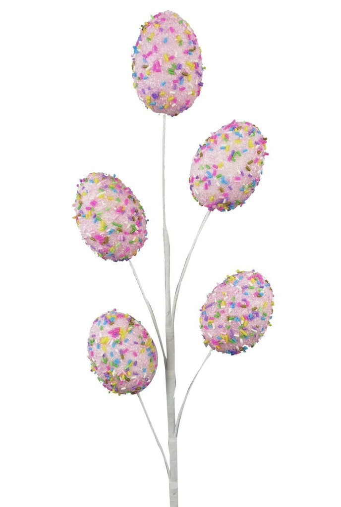 Pink sparkle and sprinkles egg spray Greenery Market