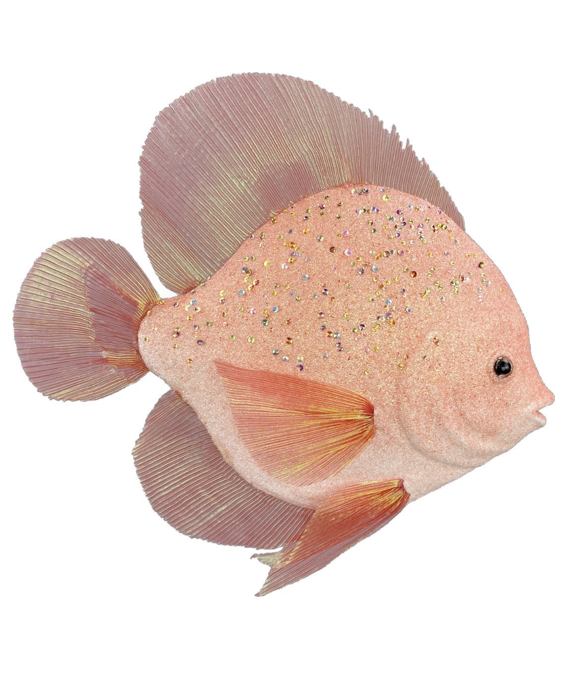Shimmering glittered foam fish - coral 62847CO - Greenery Market Picks