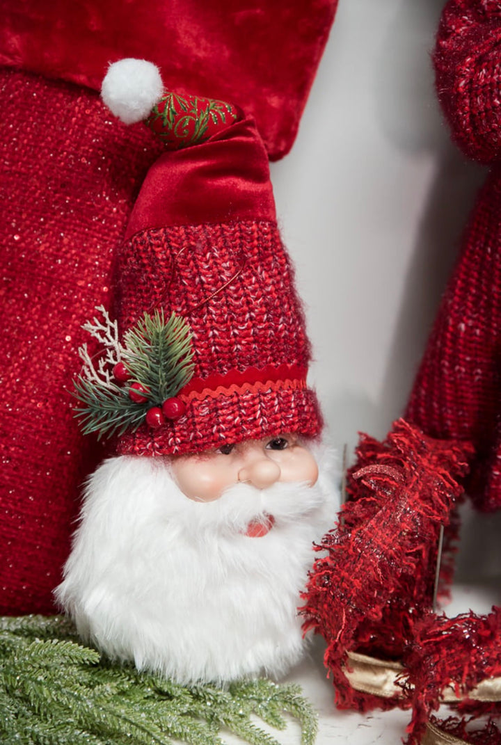 Red Santa Face Ornament - 20"