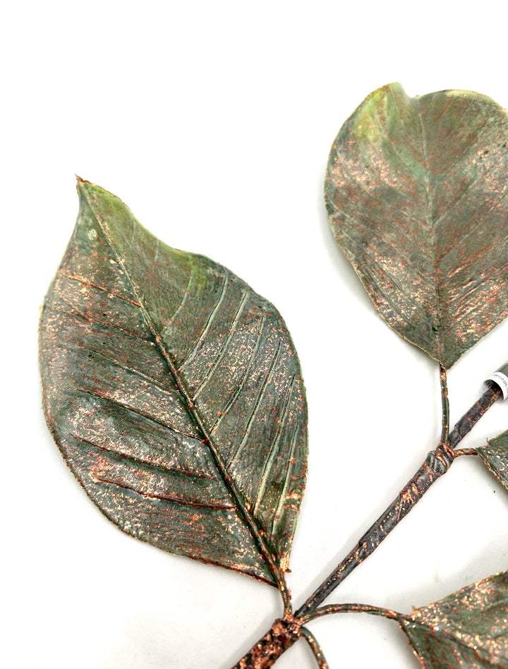 Green & Gold Magnolia Leaf Spray - 20"
