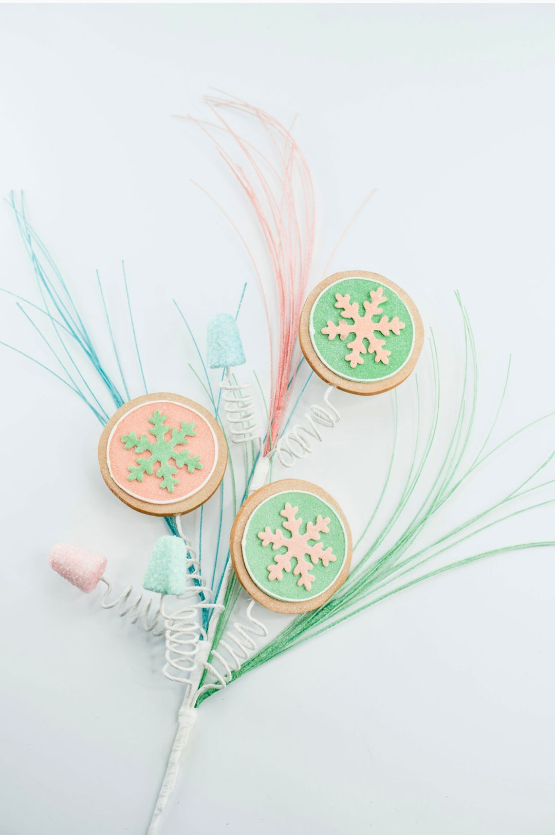 Pastel cookie and gumdrop spray