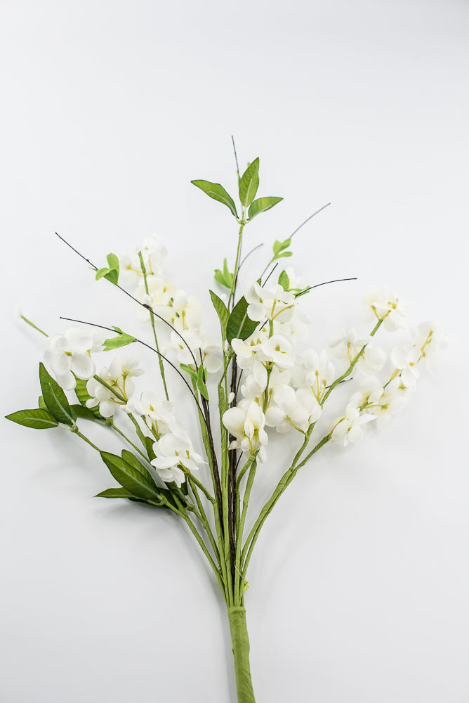Cream Flower Sprout Pick - 18"