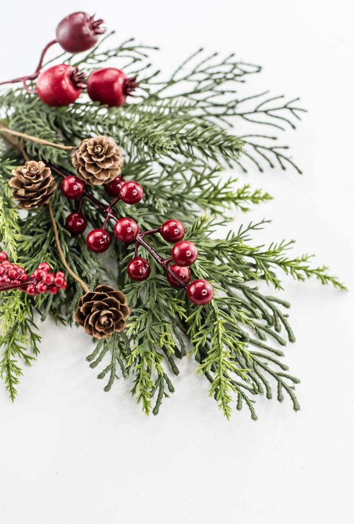 18" Pine Berry Mix Pick - Greenery Market86258SP18