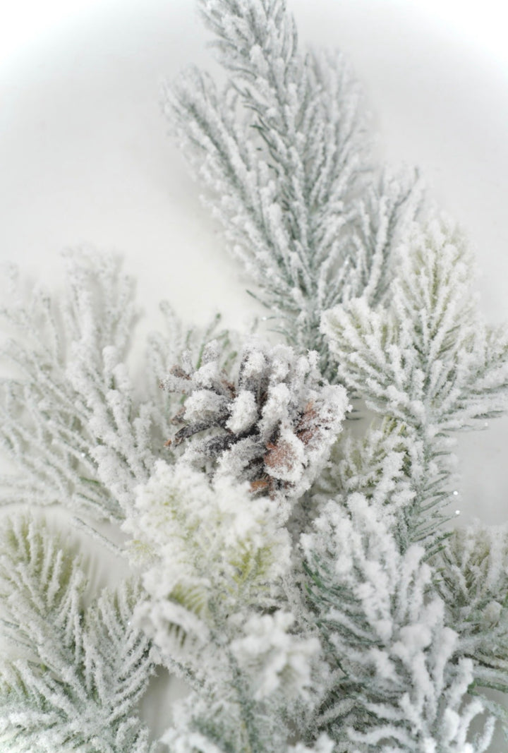 Artificial, Flocked Mix Pine Spray