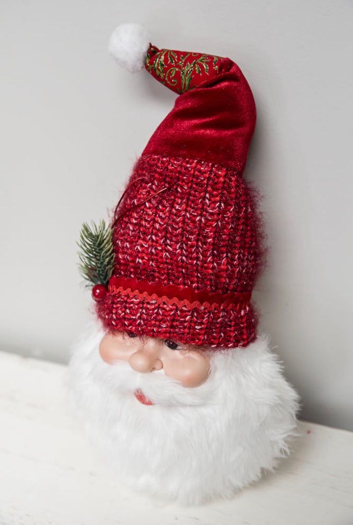 Red Santa Face Ornament - 20"
