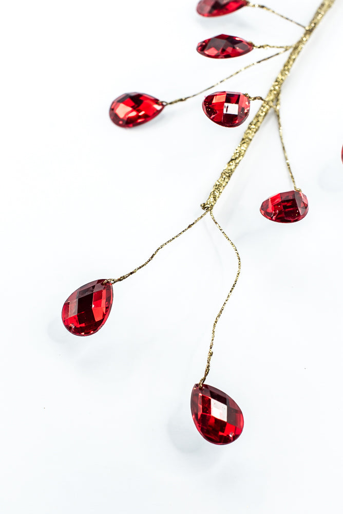 Red Gem Spray - 26"