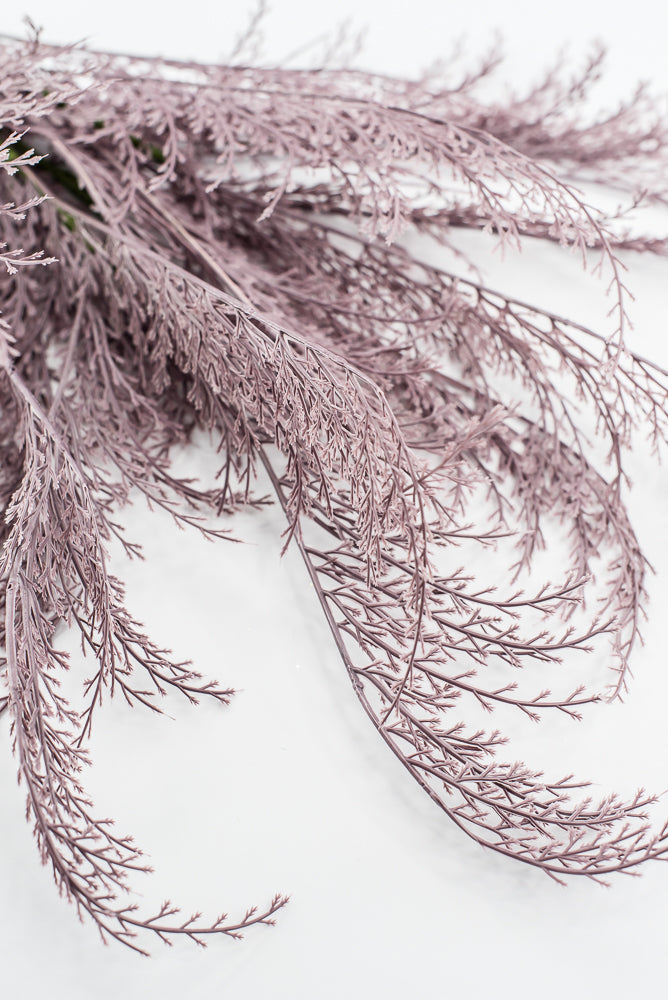 Artificial, Tail Fern Spray Bundle - Dusty Lavender