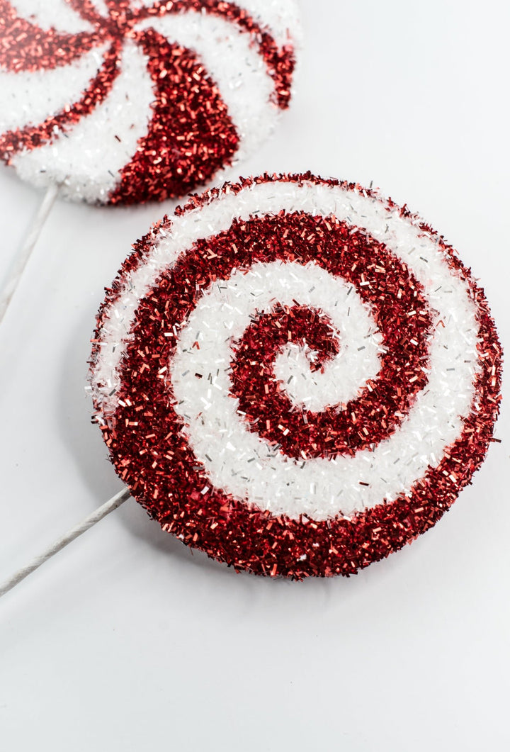 24" Tinsel Peppermint Spray - Greenery Market21249