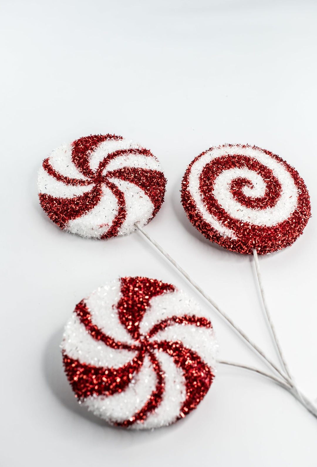 24" Tinsel Peppermint Spray - Greenery Market21249