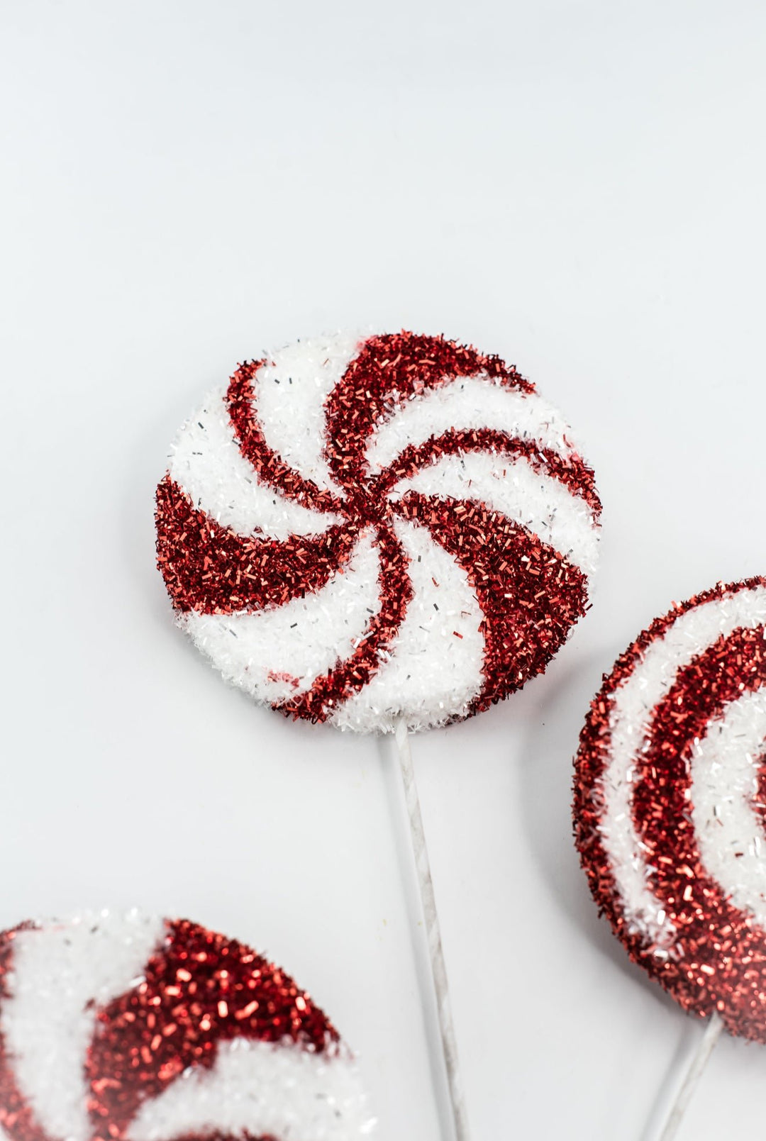 24" Tinsel Peppermint Spray - Greenery Market21249