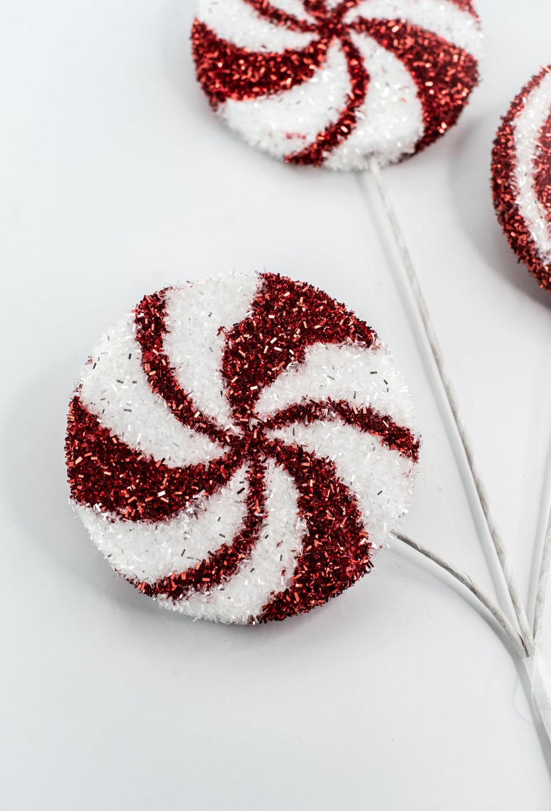 24" Tinsel Peppermint Spray - Greenery Market21249