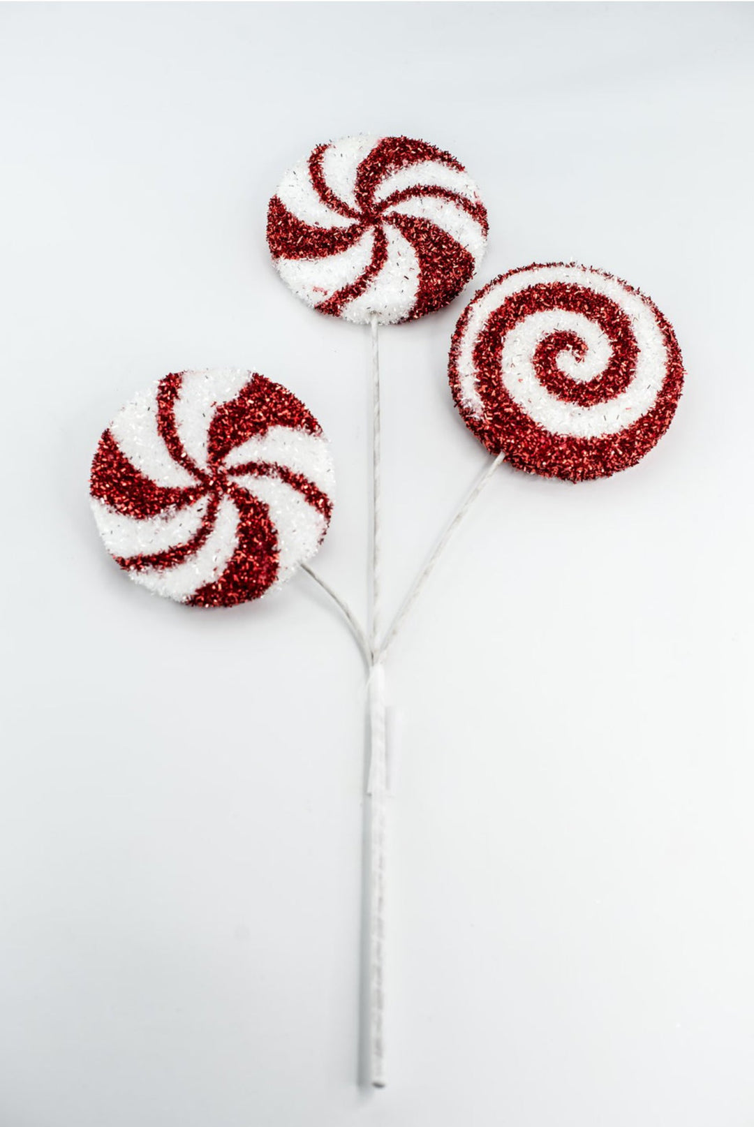 24" Tinsel Peppermint Spray - Greenery Market21249