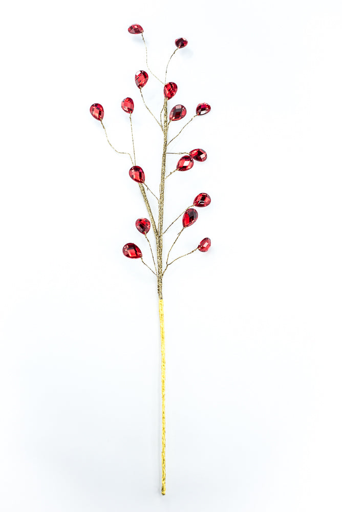 Red Gem Spray - 26"