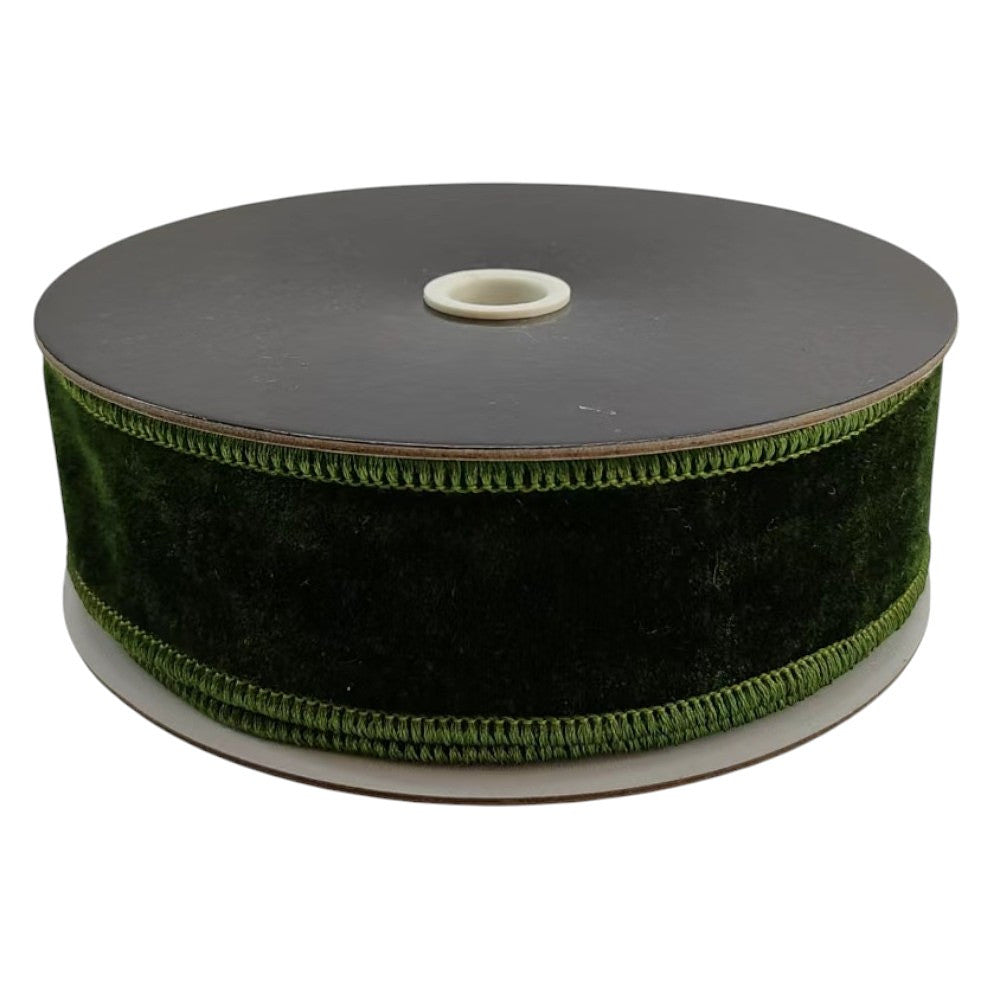 Dark Green Premier Velvet Ribbon - 1.5"