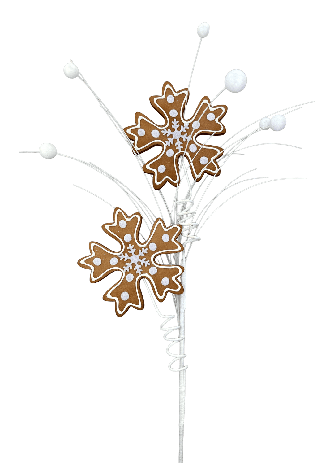 27" Gingerbread Snowflake Spray - Greenery Market86449BN