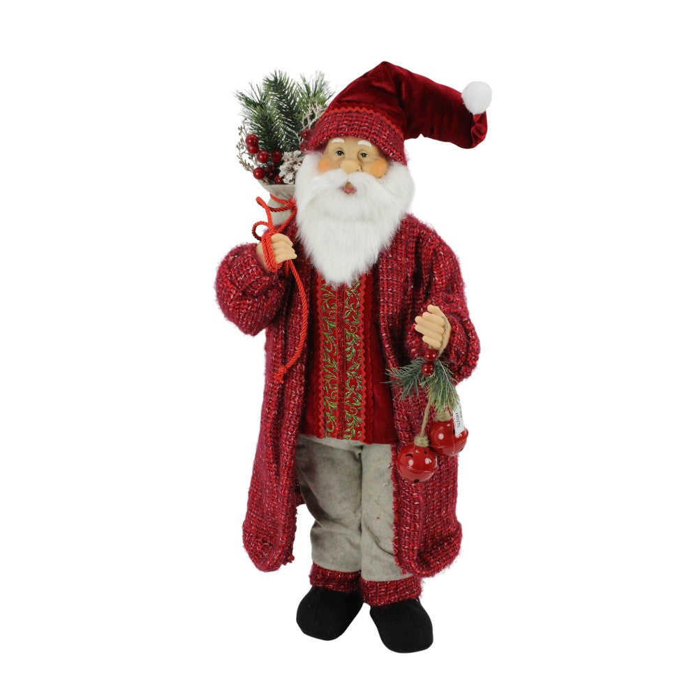 Red Santa With Bell - 28"