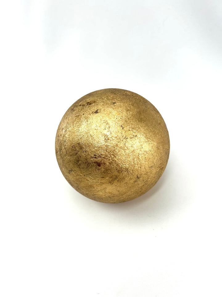 Gold Textures Ball Ornament - 5"