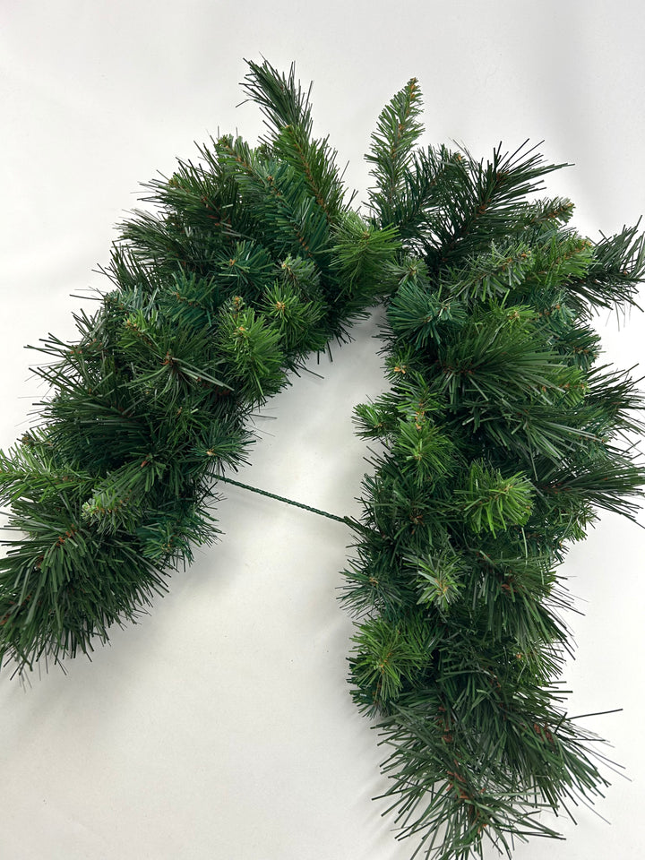 Green Deluxe Evergreen Mailbox Pine Swag - 36"