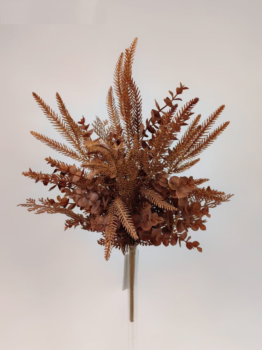 Artificial Brown Mixed Leaf & Berry Bush - 22"