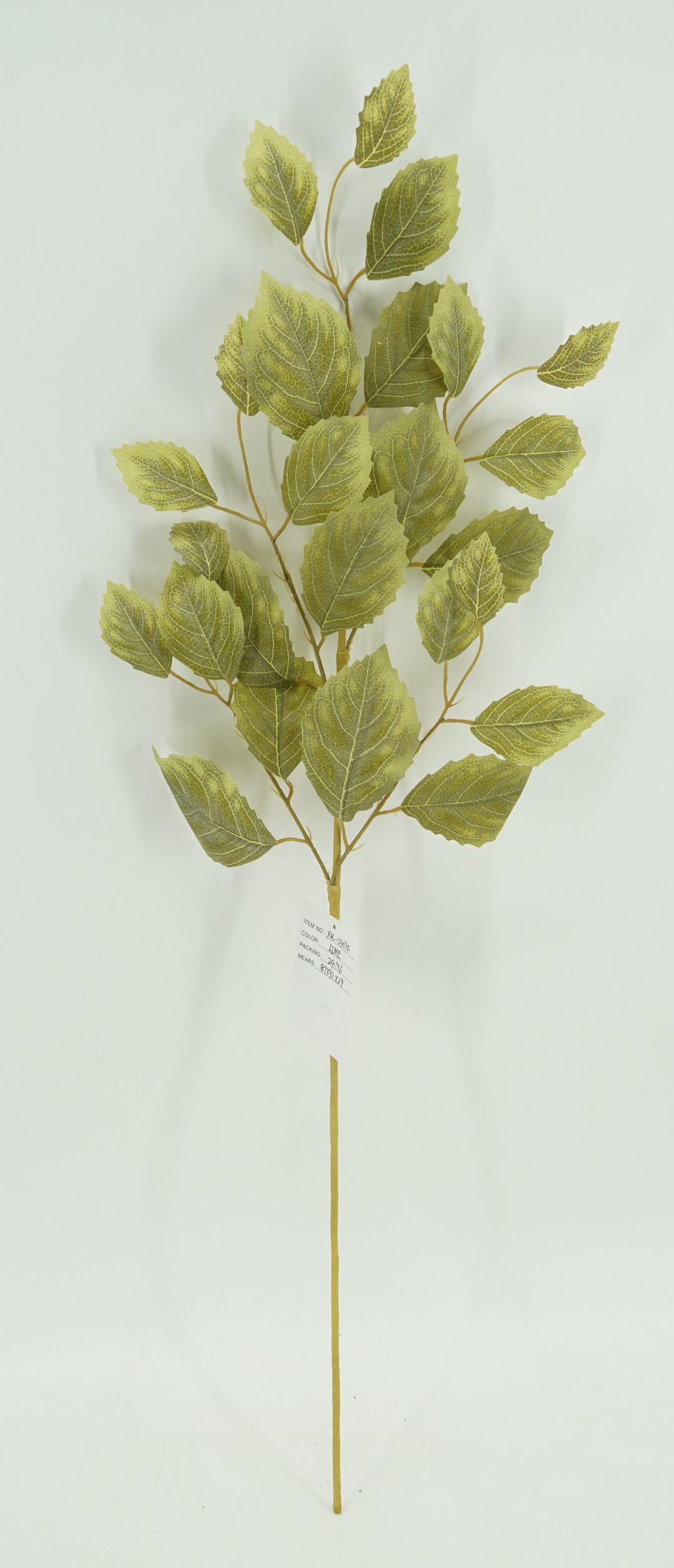 Artificial Light Green Beech Leaf Spray - 30.5"