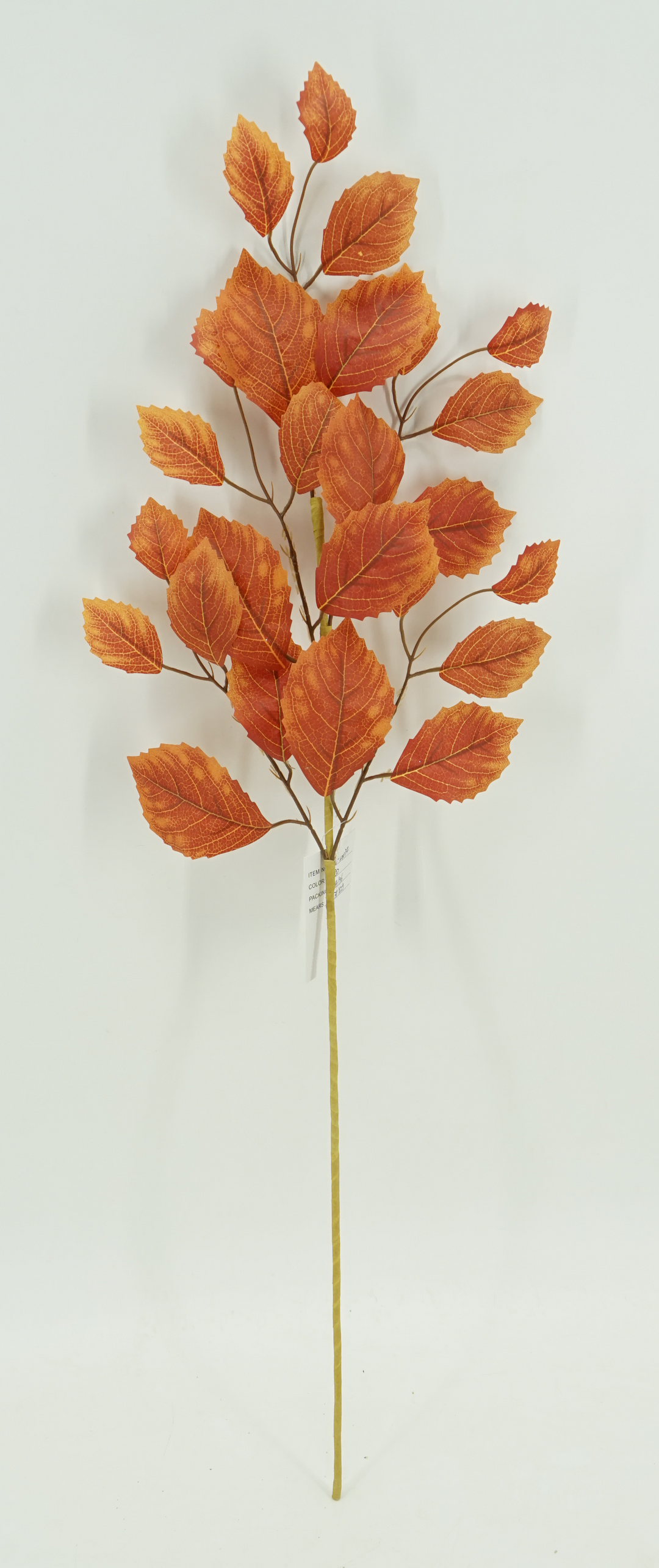 Artificial Orange Beech Leaf Spray - 30.5"